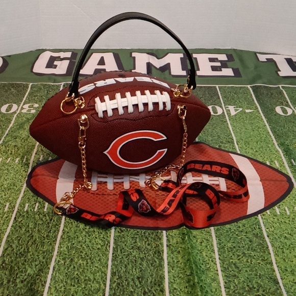 Handbags - CHICAGO BEARS LIMITED EDITION HANDMADE Football Purse (GOOOOO BEARS) 🏈